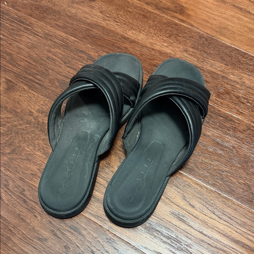 Reef Women's Black Slide Sandals